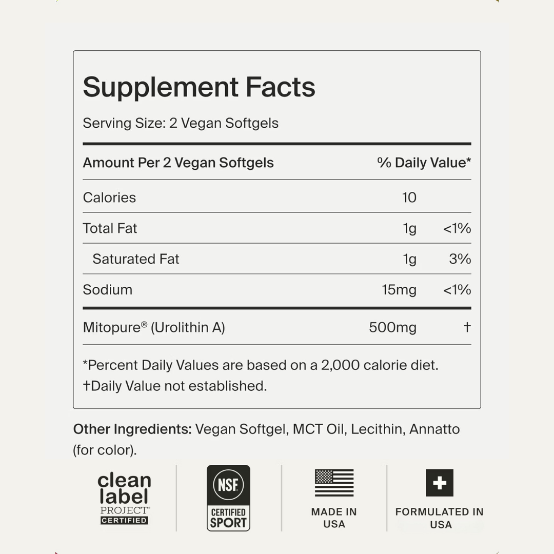 Mitocell Renew – Urolithin A (60 Softgels)
