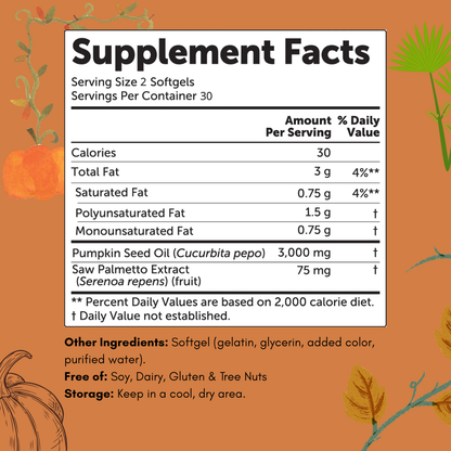 Pumpkin Seed Oil Softgels